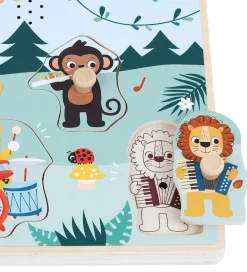 Kinder and Kids Trælegetøj|Puslespil m. Musik - Træ