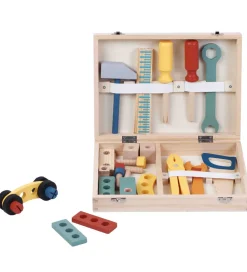 Kinder and Kids Trælegetøj|Legeværktøj>Trælegetøj - Værktøjskasse
