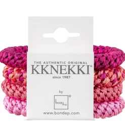 Kknekki Hårelastikker>Hårelastikker - 4-pak - Pink