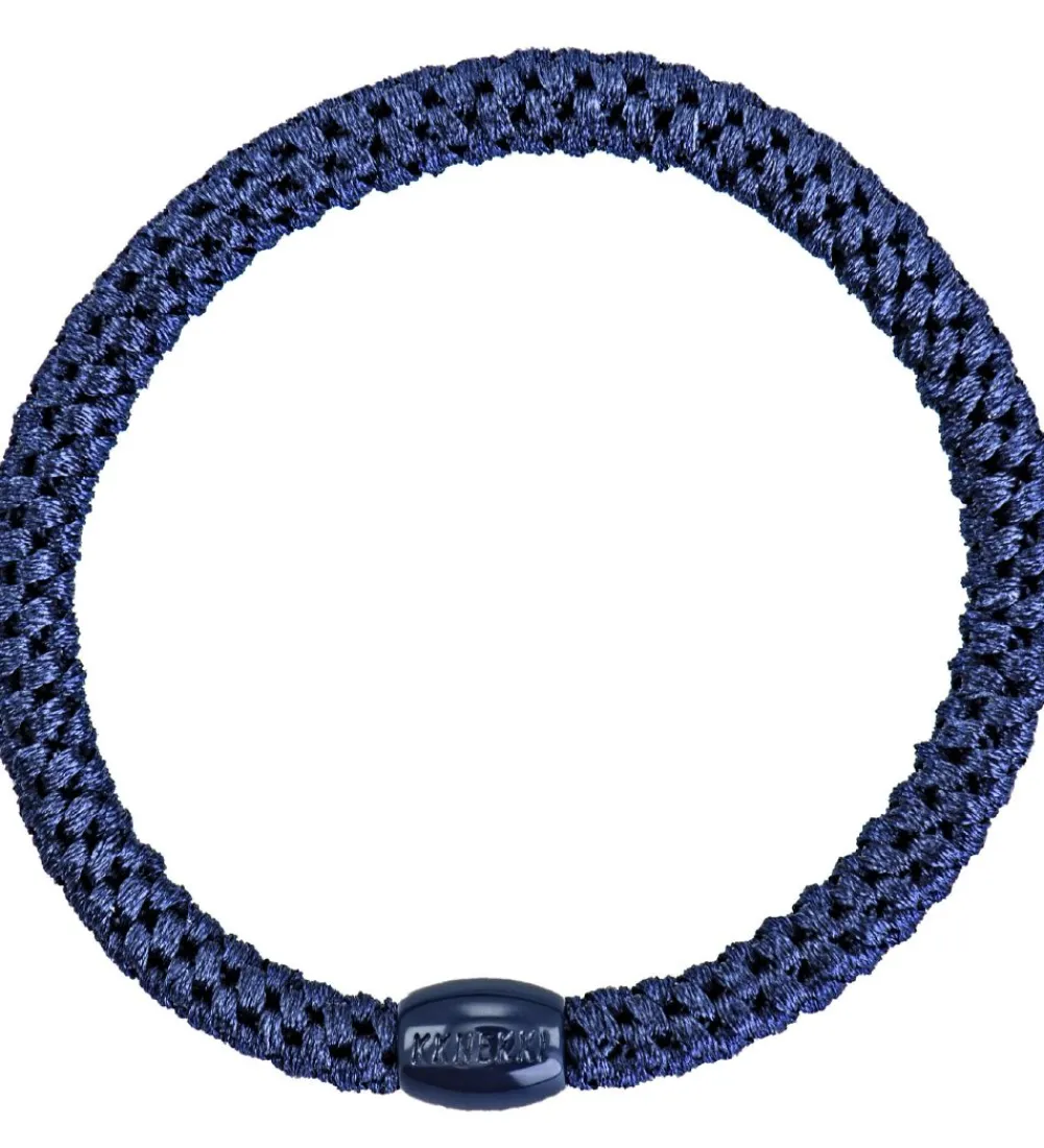 Kknekki Hårelastikker|Hårelastikker - 6-Pak - Slim - Blå