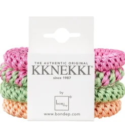 Kknekki Hårelastikker>Hårelastikker - 4-pak - Pink/Orange/Grøn