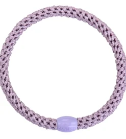 Kknekki Hårelastikker|Hårelastikker - 6-Pak - Slim - Hvid/Lilla/Blå