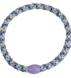 Kknekki Hårelastikker|Hårelastikker - 6-Pak - Slim - Hvid/Lilla/Blå