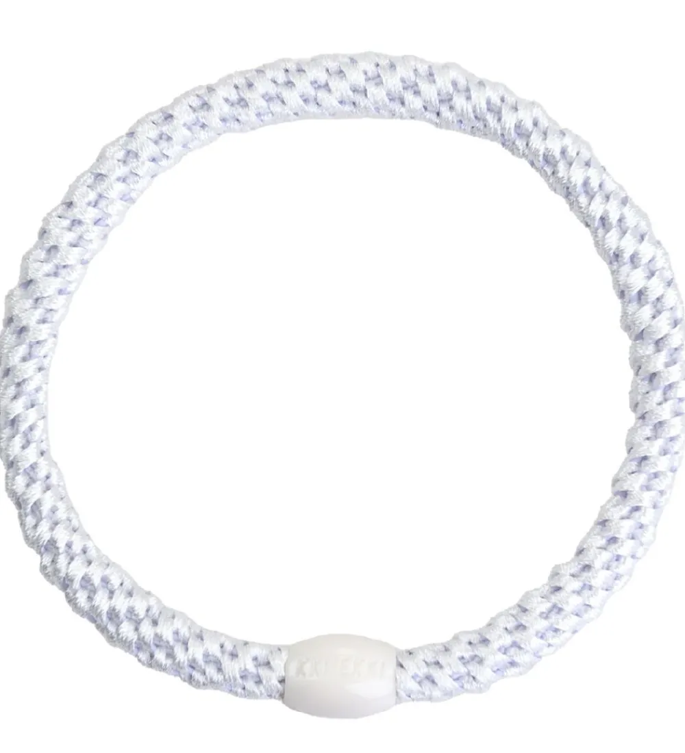 Kknekki Hårelastikker|Hårelastikker - 6-Pak - Slim - Hvid/Lilla/Blå