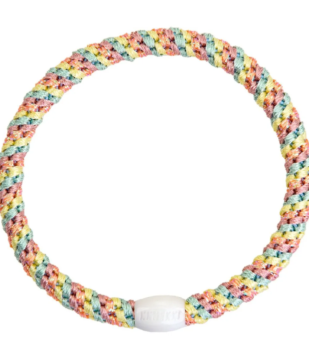 Kknekki Hårelastikker>Hårelastikker - 6-Pak - Slim - Pastel Glimmer/Lys Rosa G