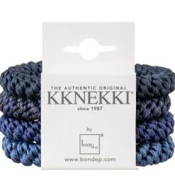 Kknekki Hårpynt|Hårelastikker>Hårelastikker - 4-pak - Blue