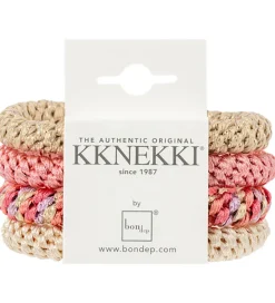 Kknekki Hårelastikker>Hårelastikker - 4-pak - Pink Glitter