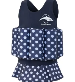 Konfidence Svømmeveste|Svømmedragt - UV40+ - Navy/Polka