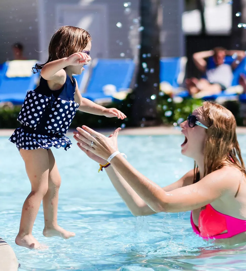 Konfidence Svømmeveste|Svømmedragt - UV40+ - Navy/Polka