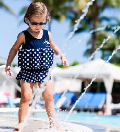 Konfidence Svømmeveste|Svømmedragt - UV40+ - Navy/Polka