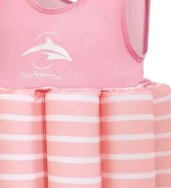 Konfidence Svømmeveste|Svømmedragt - UV40+ - Pink/Breton