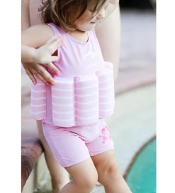 Konfidence Svømmeveste|Svømmedragt - UV40+ - Pink/Breton