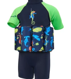 Konfidence Svømmeveste|Svømmedragt - UV40+ - Navy/Seabiskit