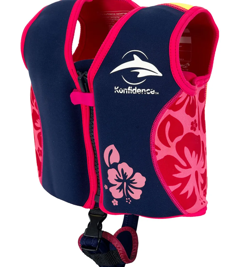 Konfidence Svømmeveste>Svømmevest - Original - Navy Hibiscus