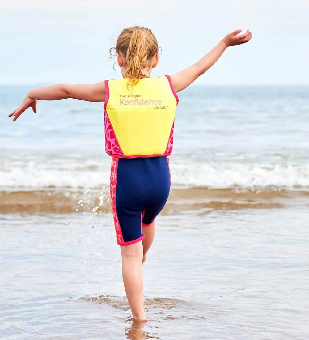 Konfidence Svømmeveste>Svømmevest - Original - Navy Hibiscus