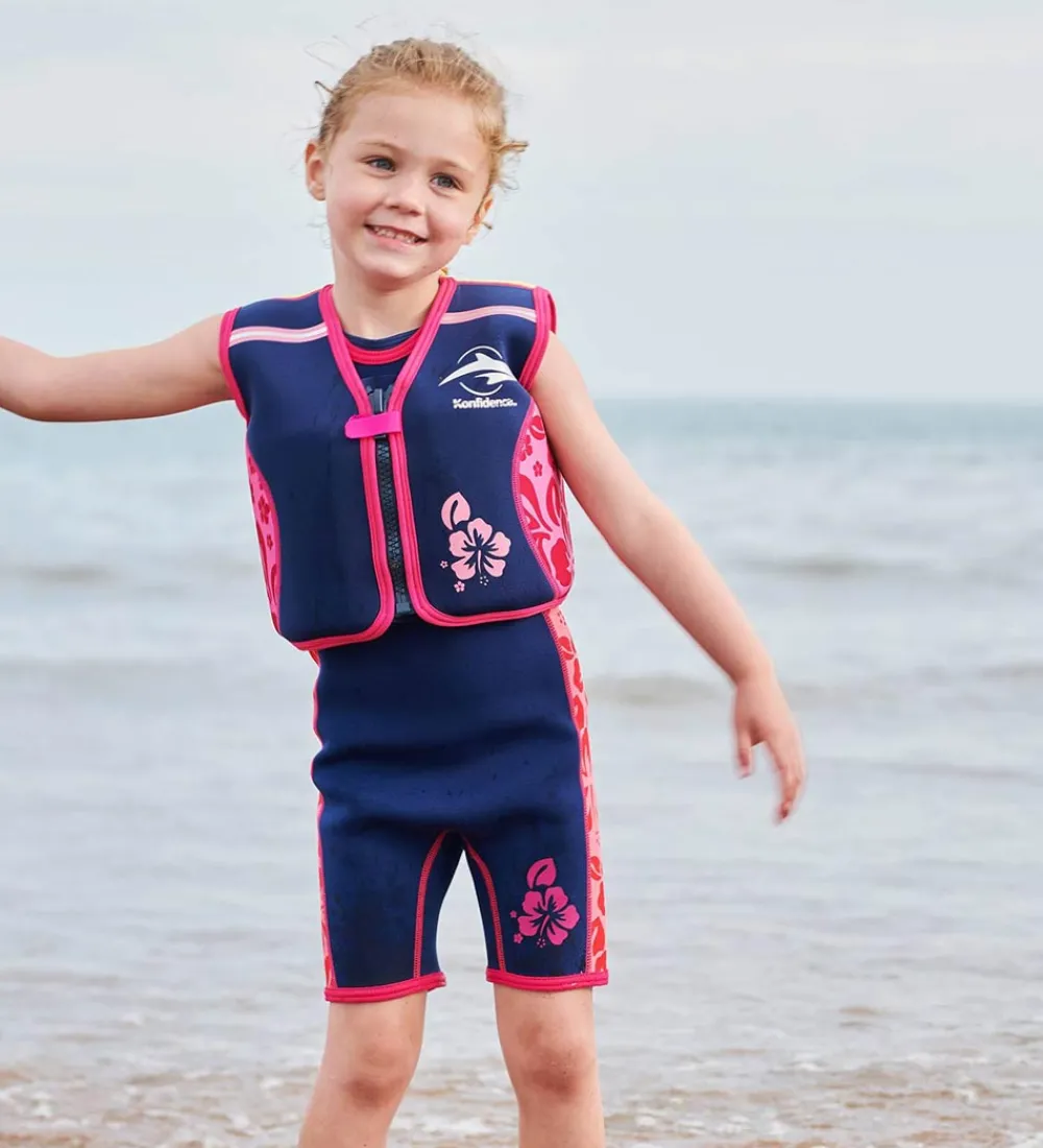 Konfidence Svømmeveste>Svømmevest - Original - Navy Hibiscus