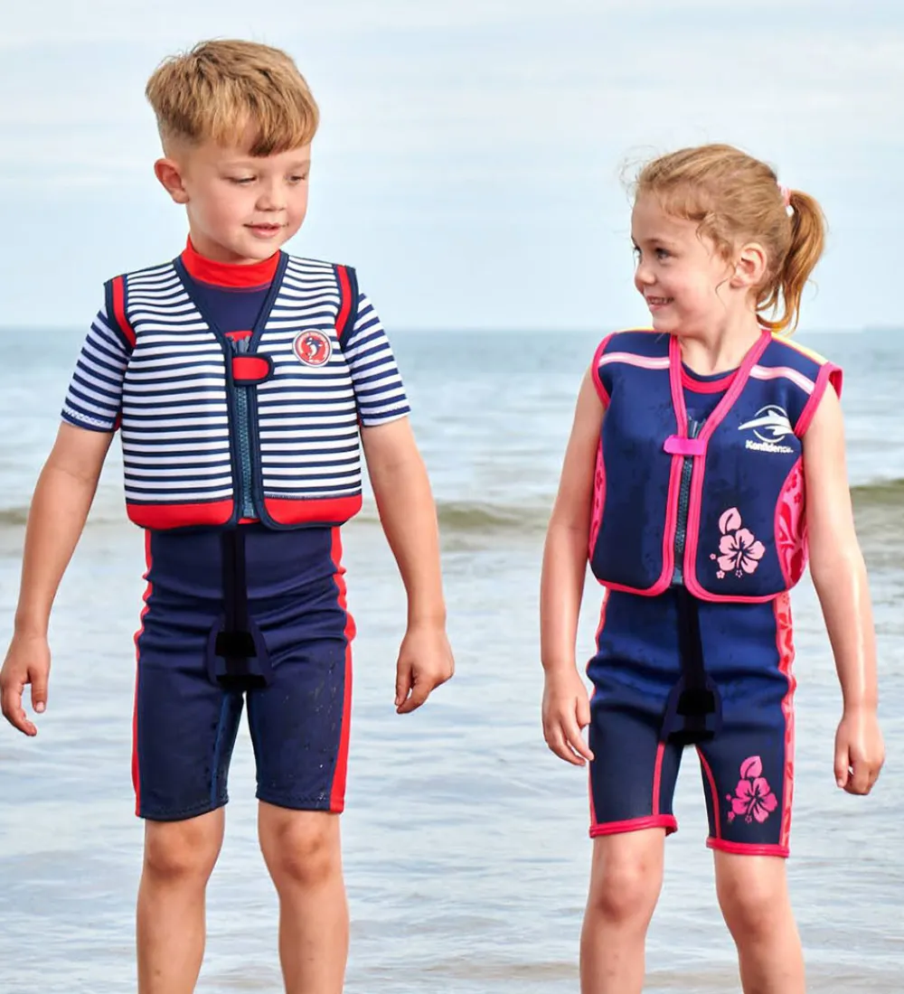 Konfidence Svømmeveste>Svømmevest - Original - Navy Hibiscus