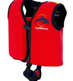 Konfidence Svømmeveste|Svømmevest - UV50+ - Rød/Gul