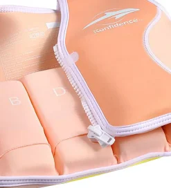 Konfidence Svømmeveste>Svømmevest - UV50+ - Rose/Gul