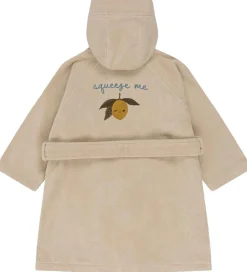 Børn Konges Sløjd Badekåber|Badekåbe m. Broderi - Terry - Lemon