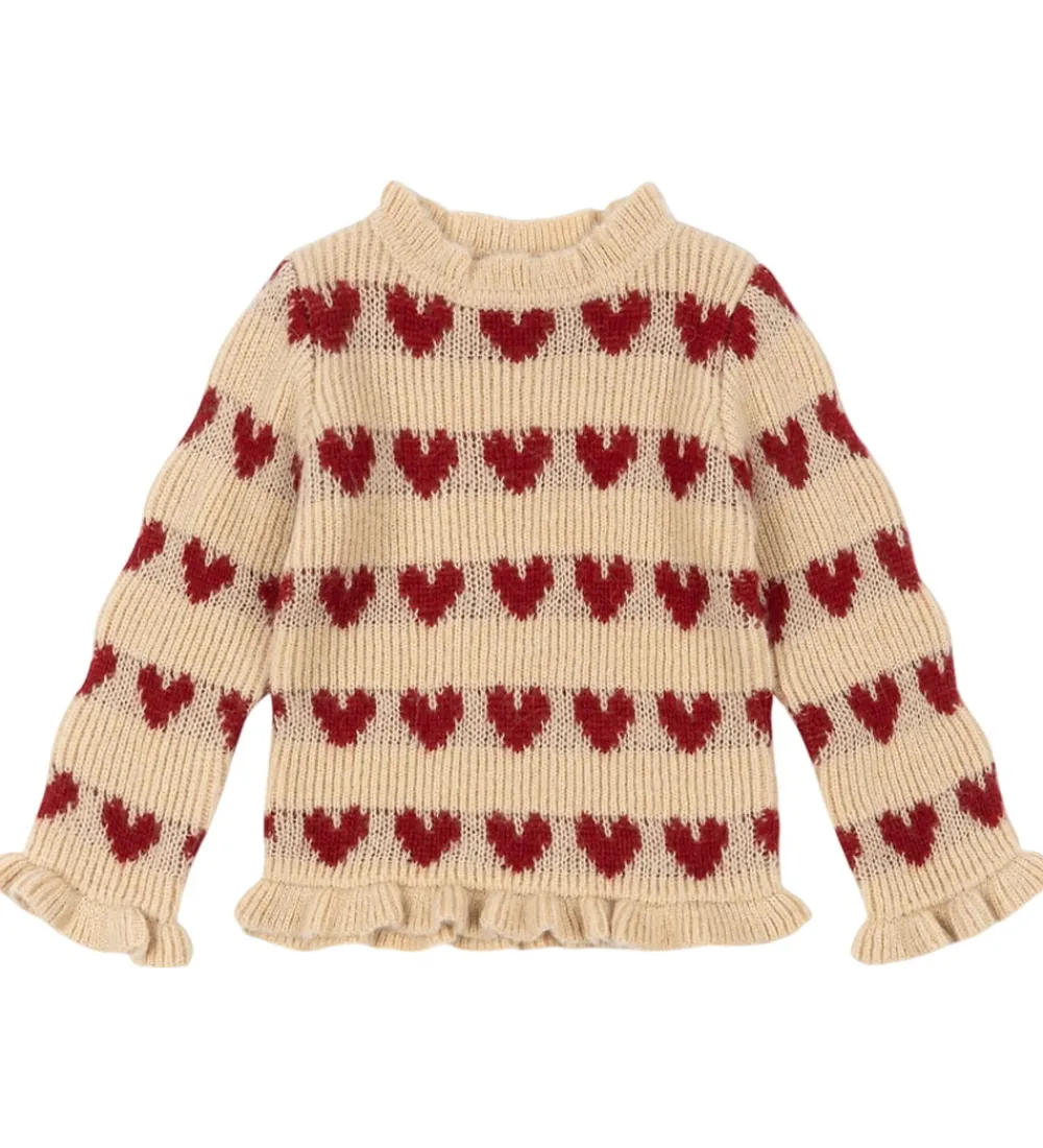 Børn Konges Sløjd Juletøj|Bluse - Uld - Strik - Laula - Heart