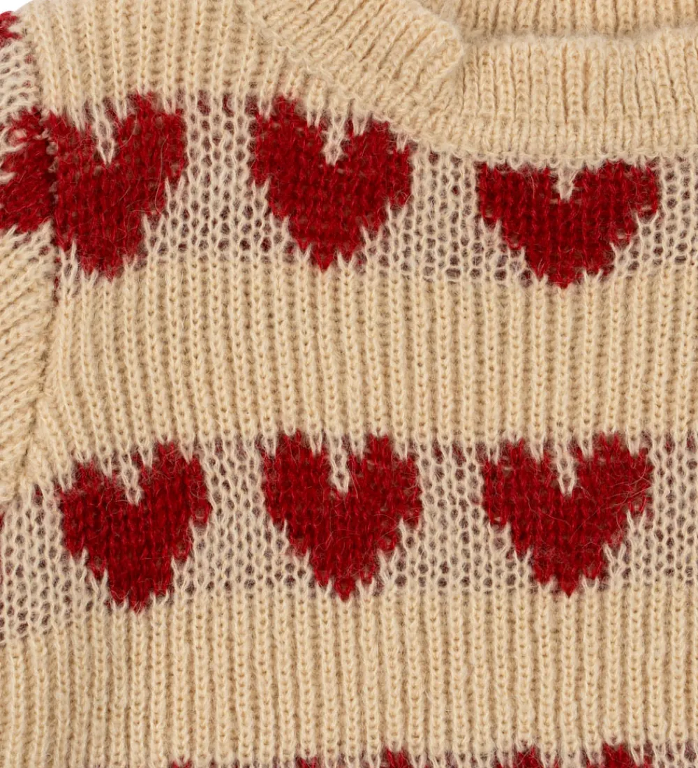 Børn Konges Sløjd Juletøj|Bluse - Uld - Strik - Laula - Heart