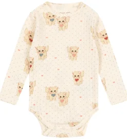 Børn Konges Sløjd Bodyer>Body l/æ - Minnie - Miao Amore m. Hulmønster