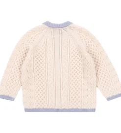 Børn Konges Sløjd Striktrøjer|Cardigan - Emma - Uld - Strik - Off White