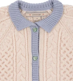 Børn Konges Sløjd Striktrøjer|Cardigan - Emma - Uld - Strik - Off White