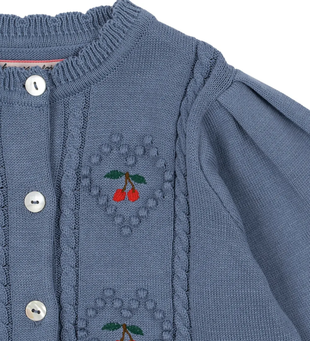 Børn Konges Sløjd Striktrøjer|Cardigan - Strik - Soleil - Country Blue