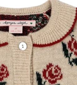 Børn Konges Sløjd Cardigans></noscript>Cardigan - Uld/Polyamid - Belou - Rose