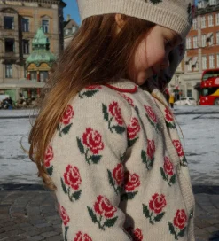 Børn Konges Sløjd Cardigans></noscript>Cardigan - Uld/Polyamid - Belou - Rose