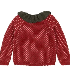 Børn Konges Sløjd Cardigans|Cardigan - Uld - Strik - Strawberry - Barbados Cher