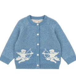 Børn Konges Sløjd Cardigans>Cardigan - Uld/Polyamid - Angel