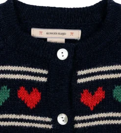 Børn Konges Sløjd Cardigans></noscript>Cardigan - Uld/Polyamid - Belou - Heart
