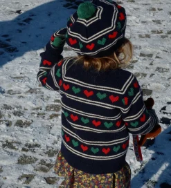 Børn Konges Sløjd Cardigans></noscript>Cardigan - Uld/Polyamid - Belou - Heart