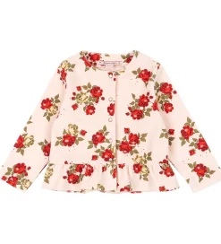 Børn Konges Sløjd Cardigans>Cardigan - Velour - Velula - Midori Rosso