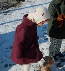 Børn Konges Sløjd Elefanthuer></noscript>Elefanthue - Uld - 1-lags - Collette - Off White m.