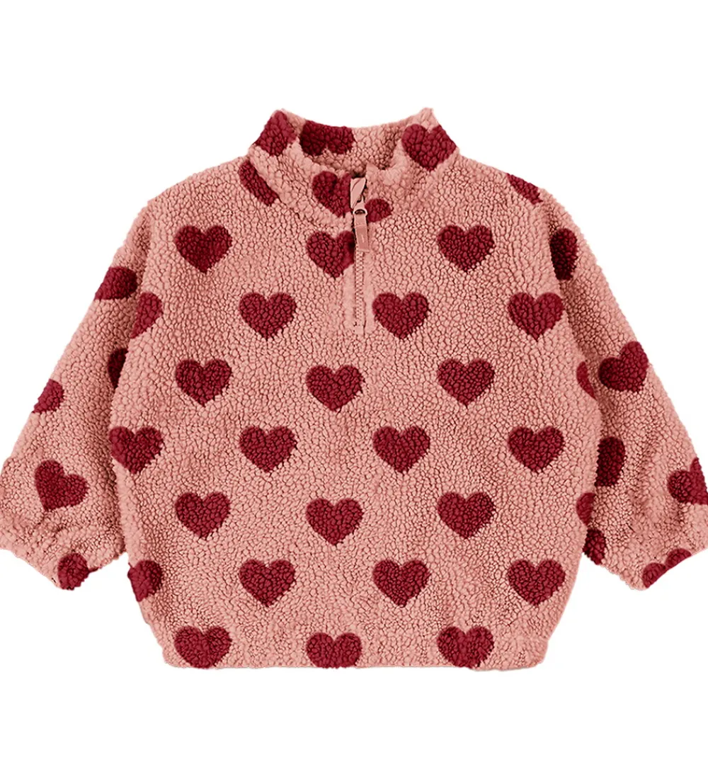 Børn Konges Sløjd Fleece|Fleecetrøje - Jody Teddy - Coeur Mellow