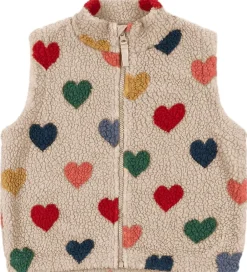 Børn Veste>Konges Sløjd Fleecevest - Jody Teddy - Bon Coeur Coloré