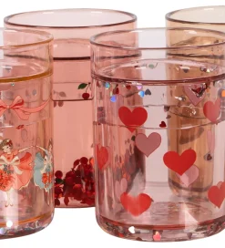 Konges Sløjd Kop Og Tudekop|Glitterkopper - 4-pak - Rose Multi