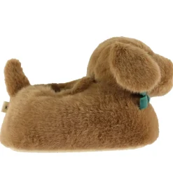 Konges Sløjd Hjemmesko>Hjemmesko - Sausage Dog Footies - Chicory Coffe