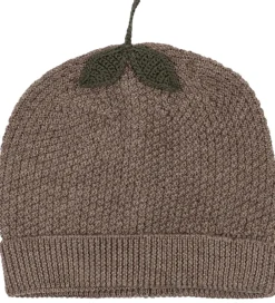 Børn Konges Sløjd Huer Og Hatte|Hue - Uld - Strik - Fruity - Bunny Brown Melange
