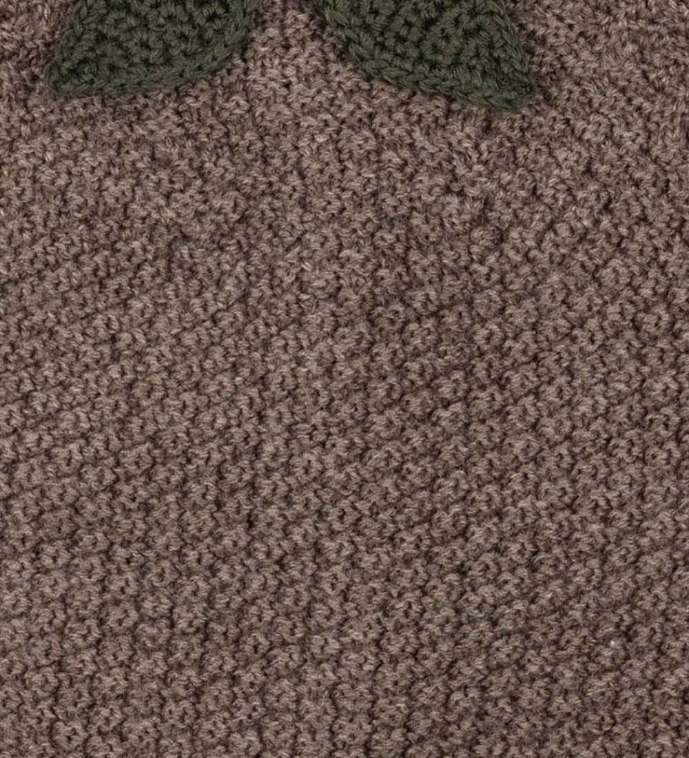 Børn Konges Sløjd Huer Og Hatte|Hue - Uld - Strik - Fruity - Bunny Brown Melange