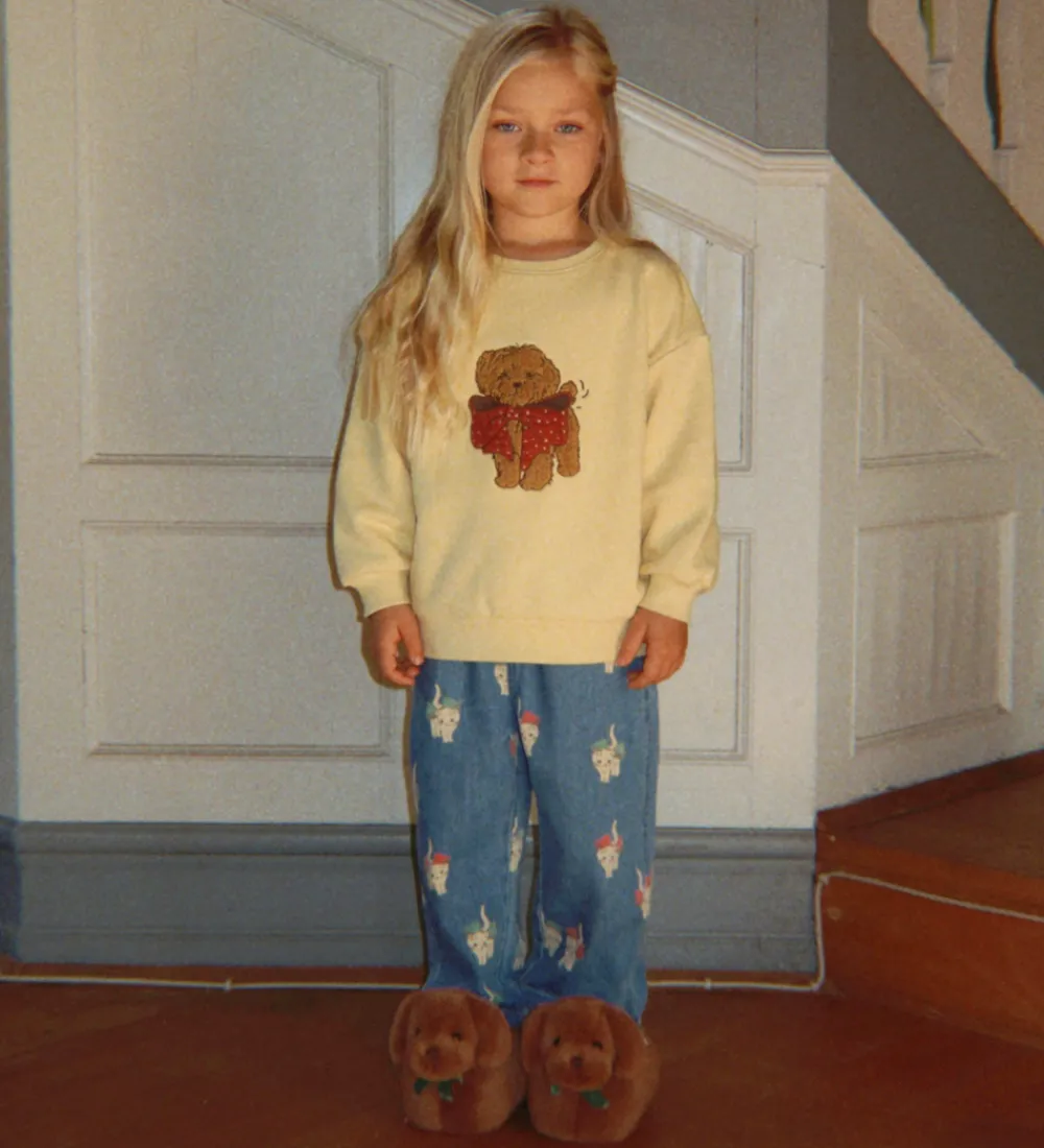 Børn Konges Sløjd Bukser Og Jeans>Jeans - Magot - Bow Kitty Denim