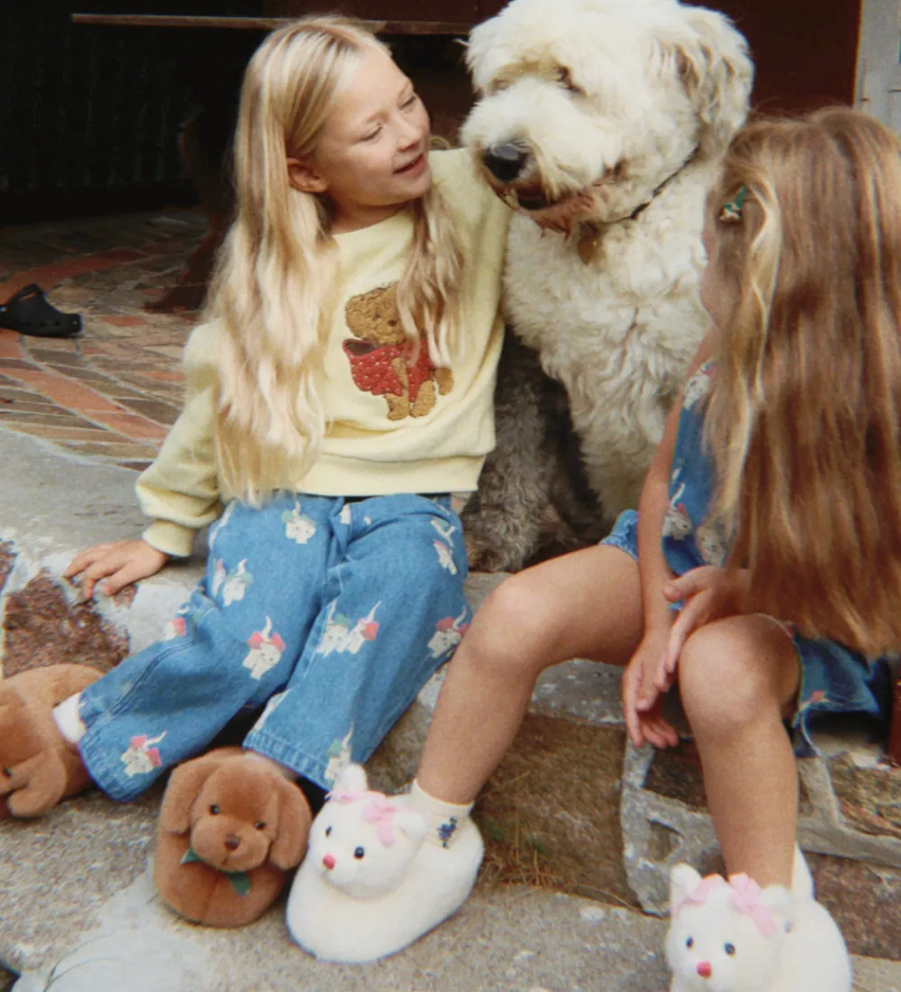 Børn Konges Sløjd Bukser Og Jeans>Jeans - Magot - Bow Kitty Denim