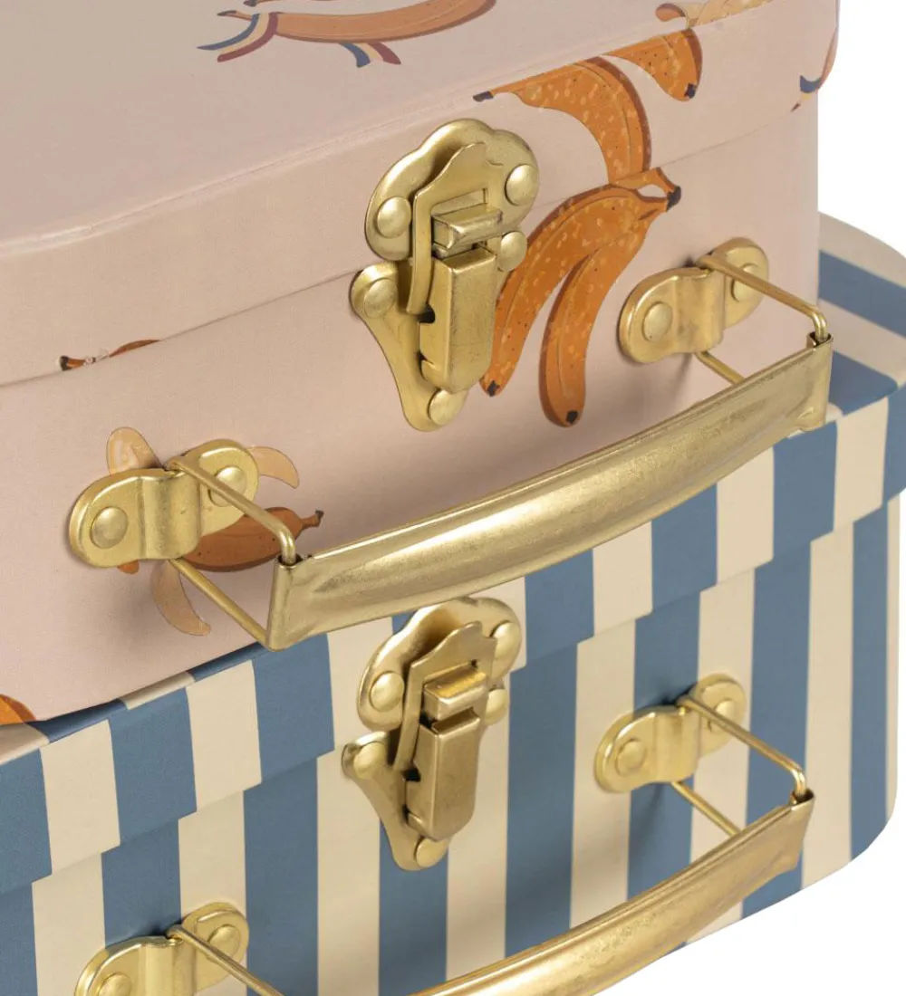 Børn Konges Sløjd Opbevaring|Børnekufferter|Kuffertsæt - 2-pak - Go Bananas