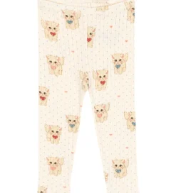 Børn Konges Sløjd Leggings>Leggings - Minnie - Miao Amore m. Hulmønster