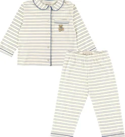 Børn Konges Sløjd Nattøj|Nattøj - Pio - Indigo Butter Stripe