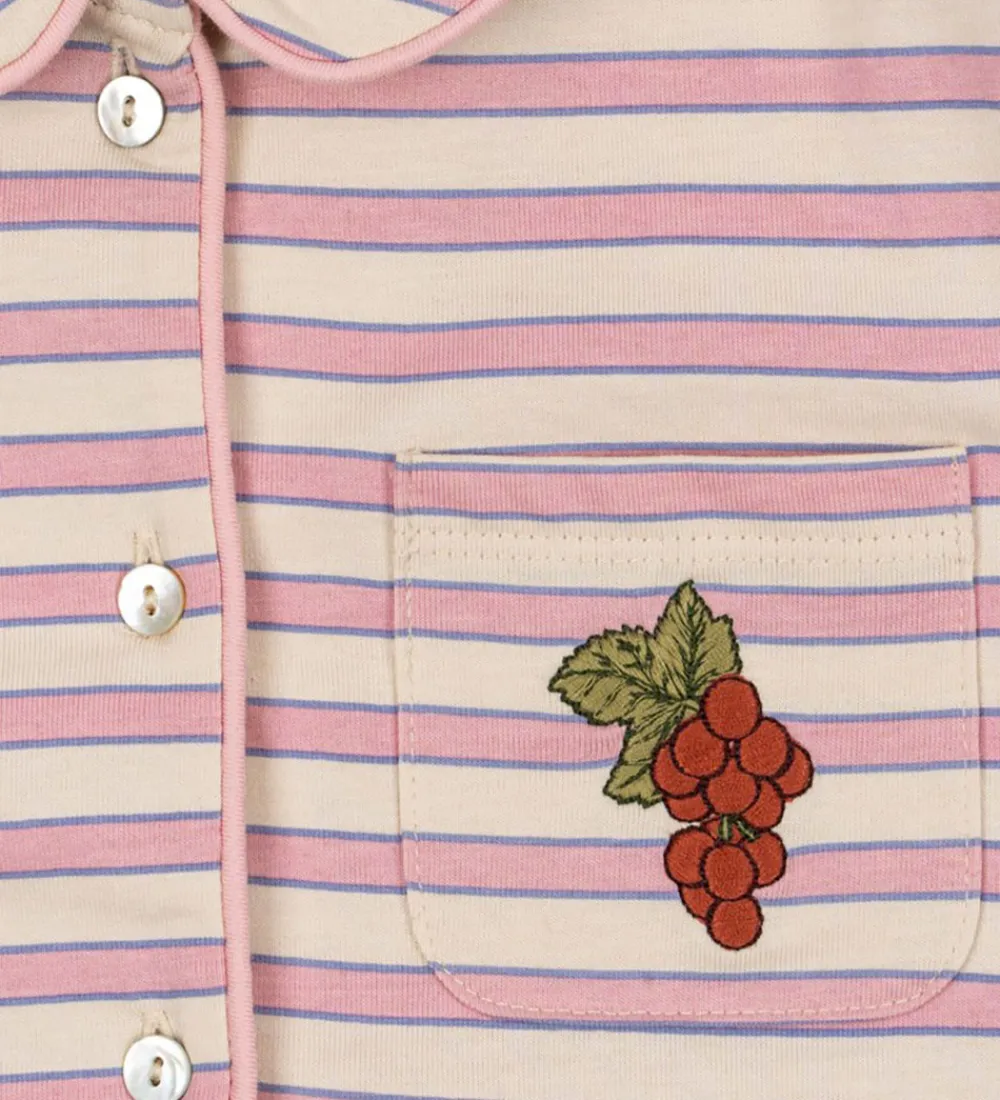 Børn Konges Sløjd Nattøj|Nattøj - Pio Frill - Lolly Stripe